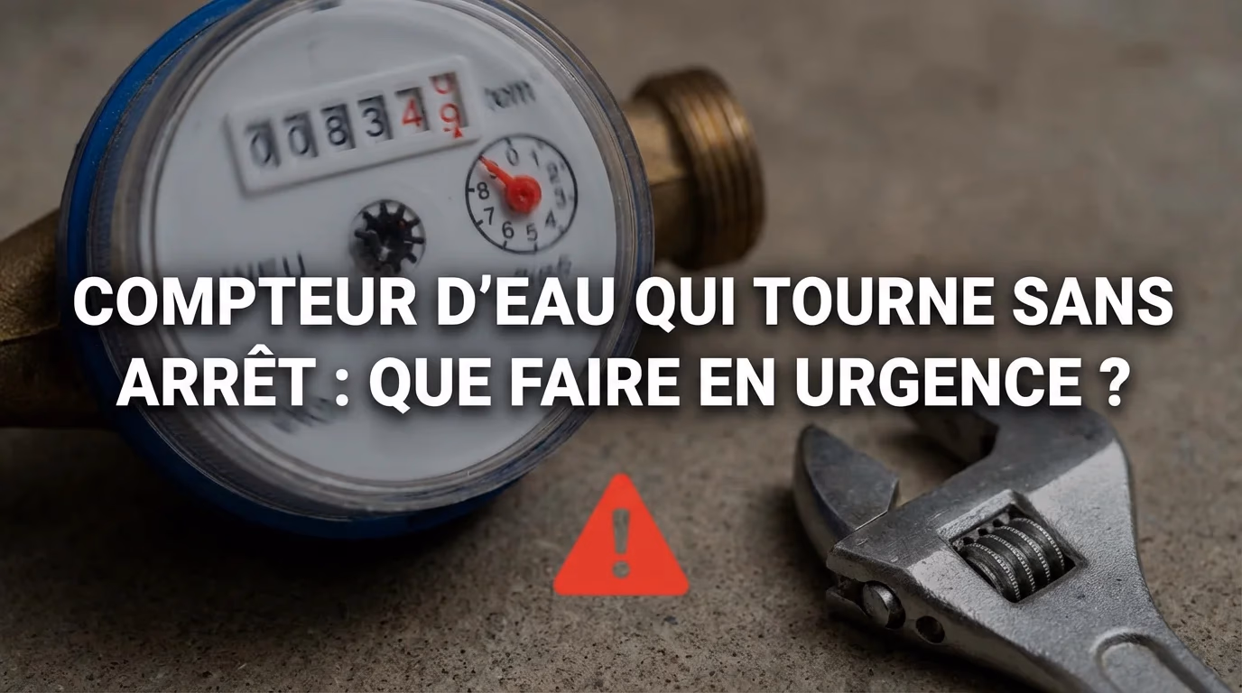 Compteur d'eau qui ne s'arrête plus : 5 étapes pour éviter la surconsommation