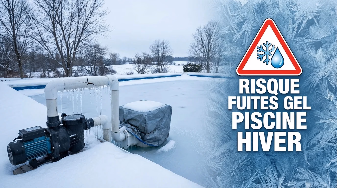 Fuites et dégâts du gel : les dangers pour votre piscine en hiver
