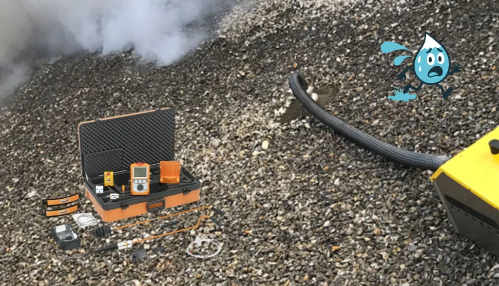 Détection fuite eau par gaz traceur