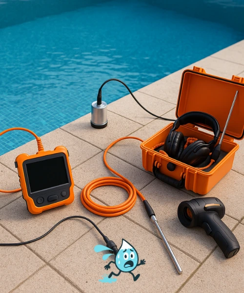 détection de fuite piscine avec matériel professionnel