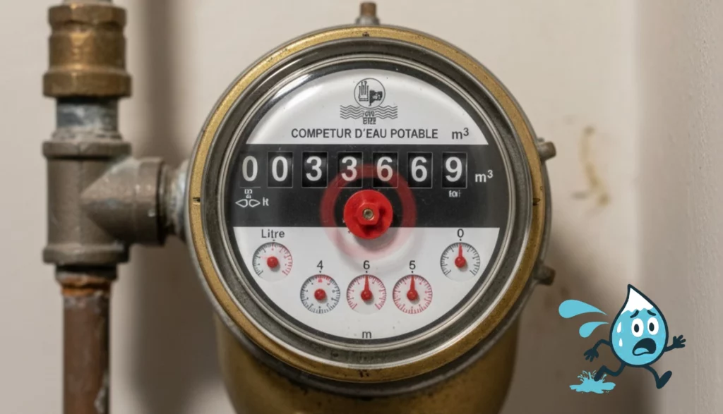 Un compteur d'eau